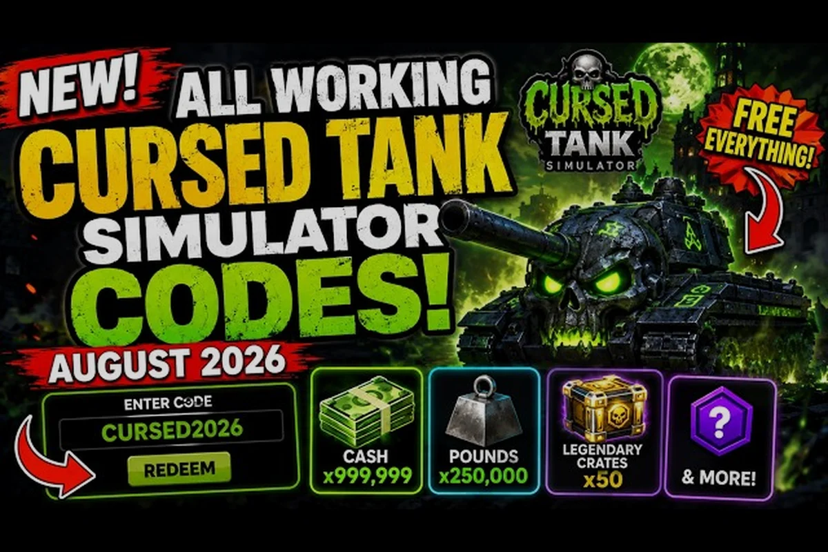 Cursed Tank Simulator Codes 2026: August Update List